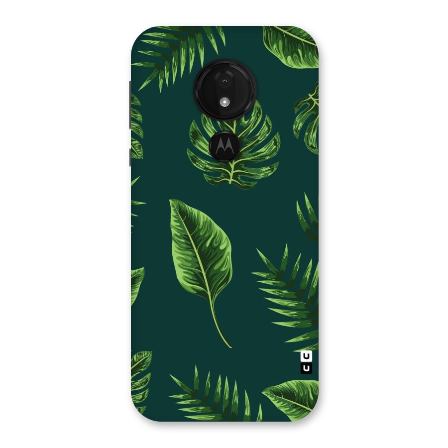 Green Leafs Back Case for Moto G7 Power
