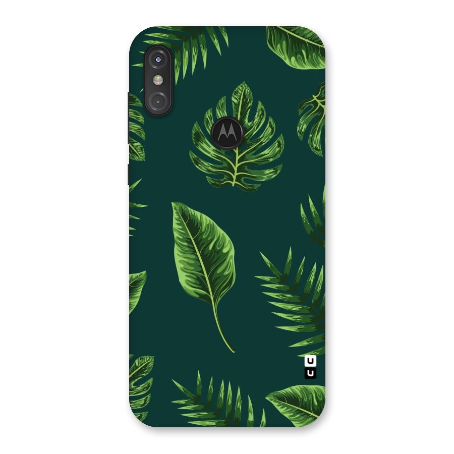 Green Leafs Back Case for Motorola One Power