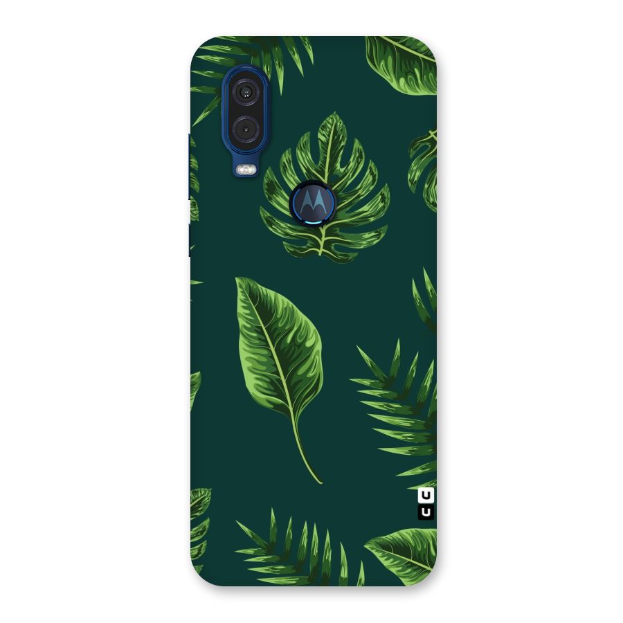 Green Leafs Back Case for Motorola One Vision