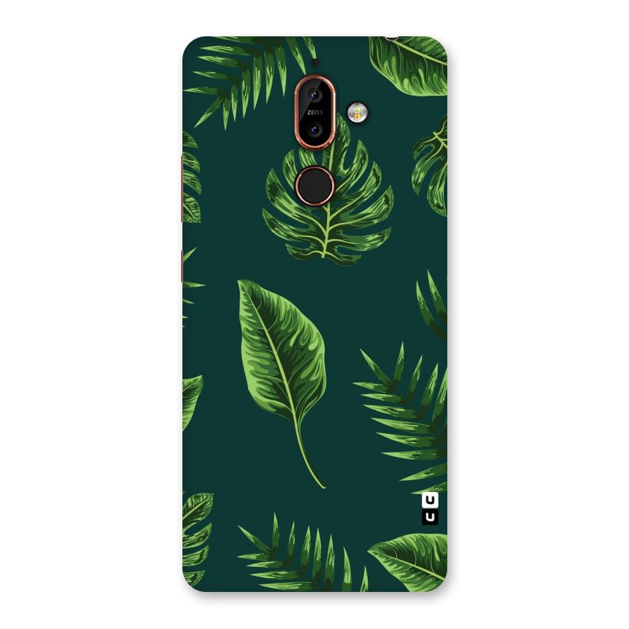 Green Leafs Back Case for Nokia 7 Plus