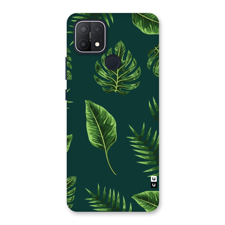 Green Leafs Back Case for Oppo A15