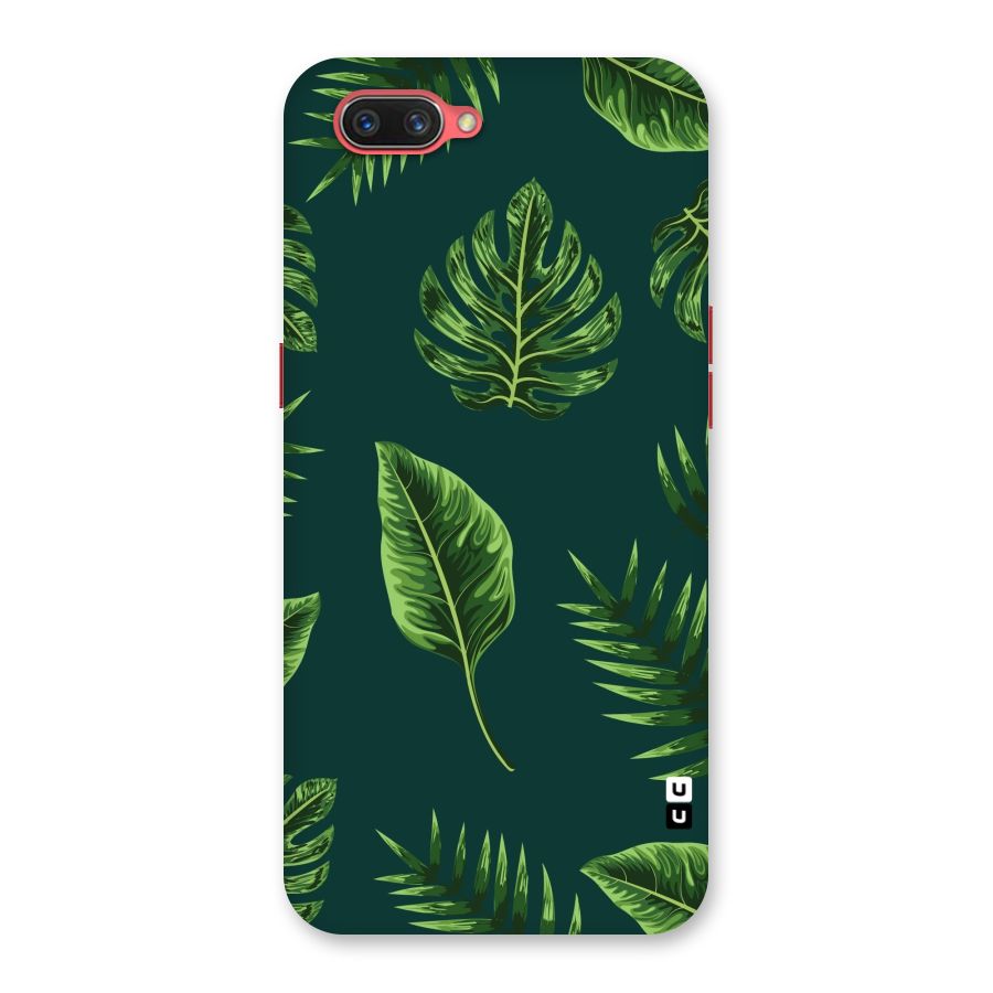 Green Leafs Back Case for Oppo A3s