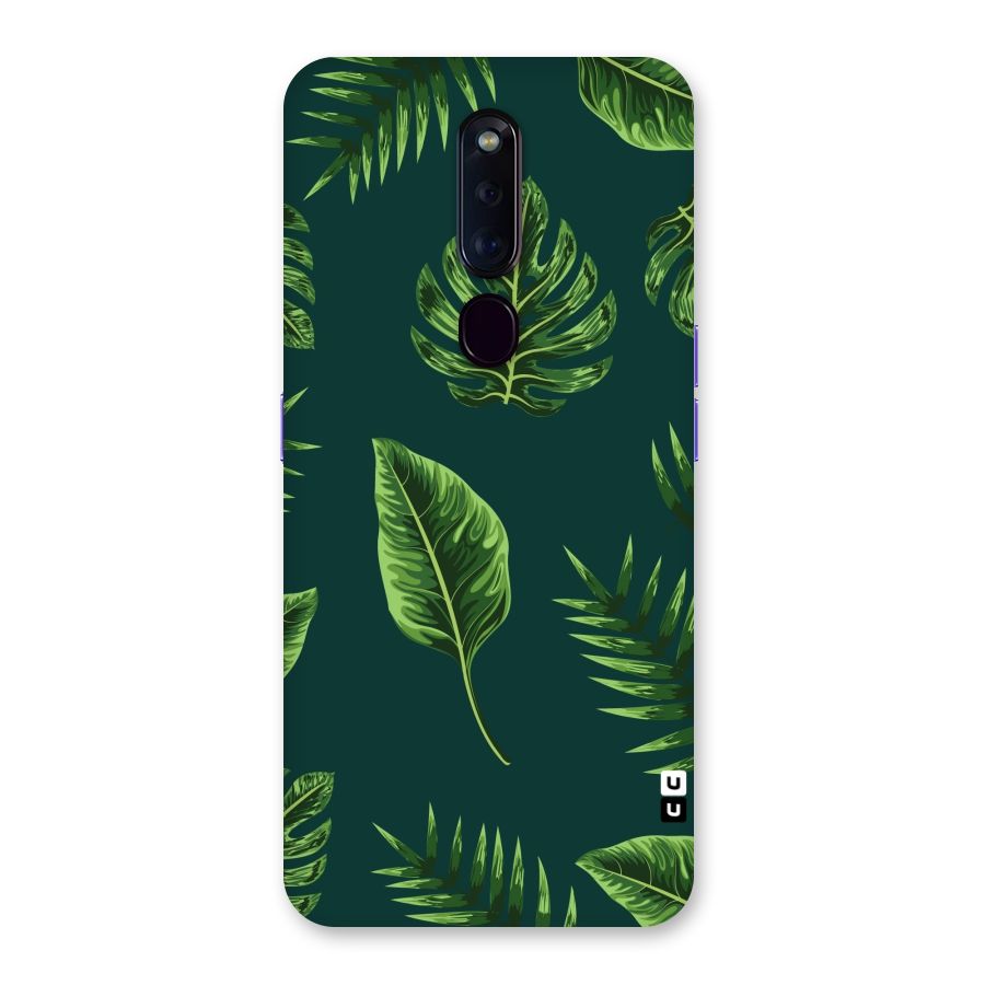 Green Leafs Back Case for Oppo F11 Pro