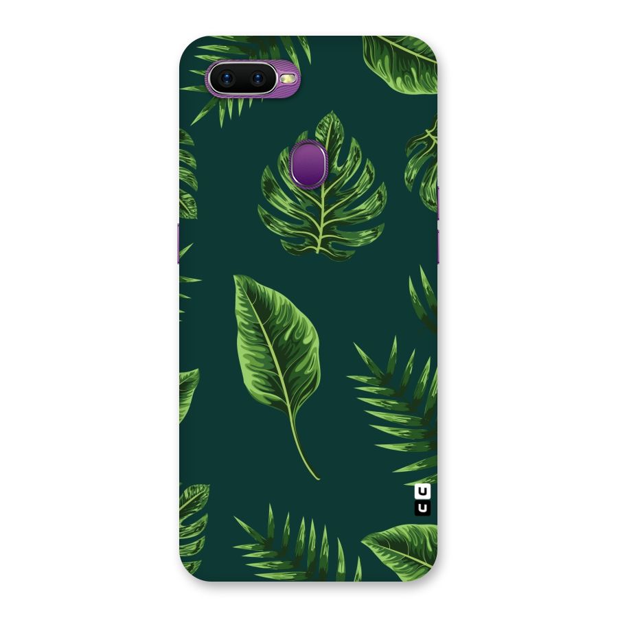 Green Leafs Back Case for Oppo F9
