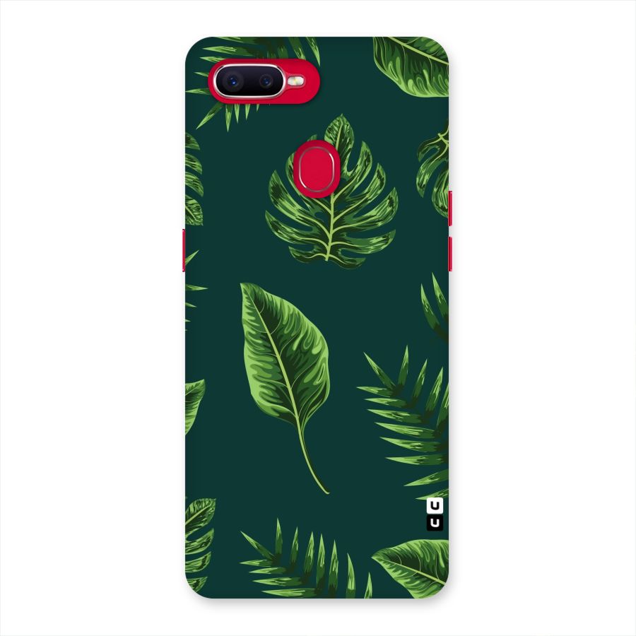 Green Leafs Back Case for Oppo F9 Pro