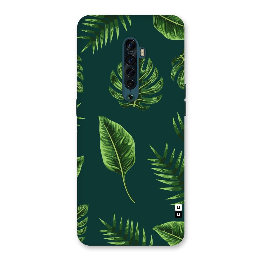 Green Leafs Back Case for Oppo Reno2
