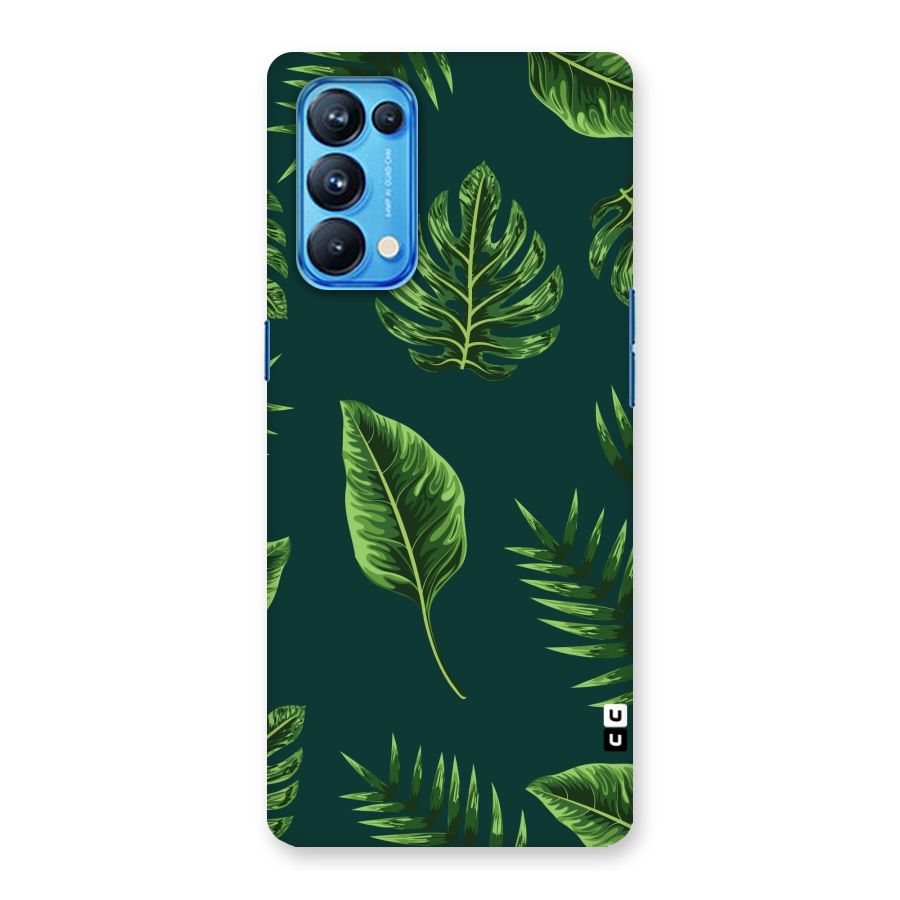 Green Leafs Back Case for Oppo Reno5 Pro 5G