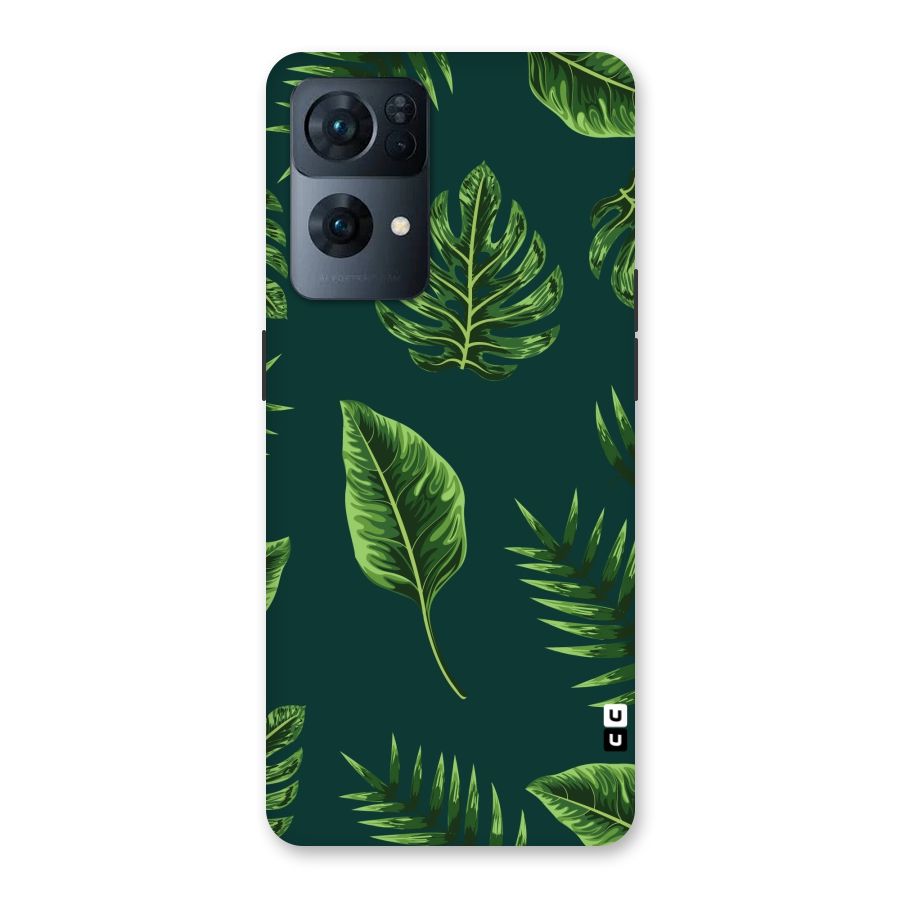 Green Leafs Back Case for Oppo Reno7 Pro 5G