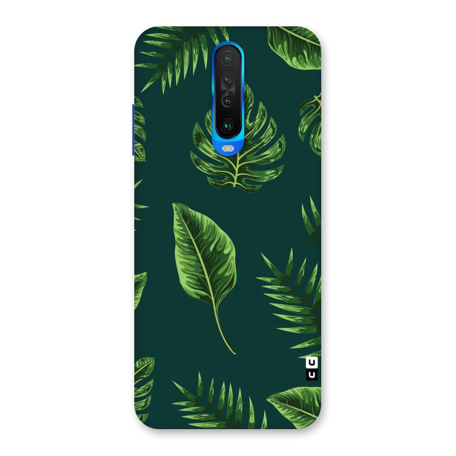 Green Leafs Back Case for Poco X2