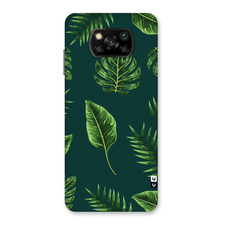 Green Leafs Back Case for Poco X3
