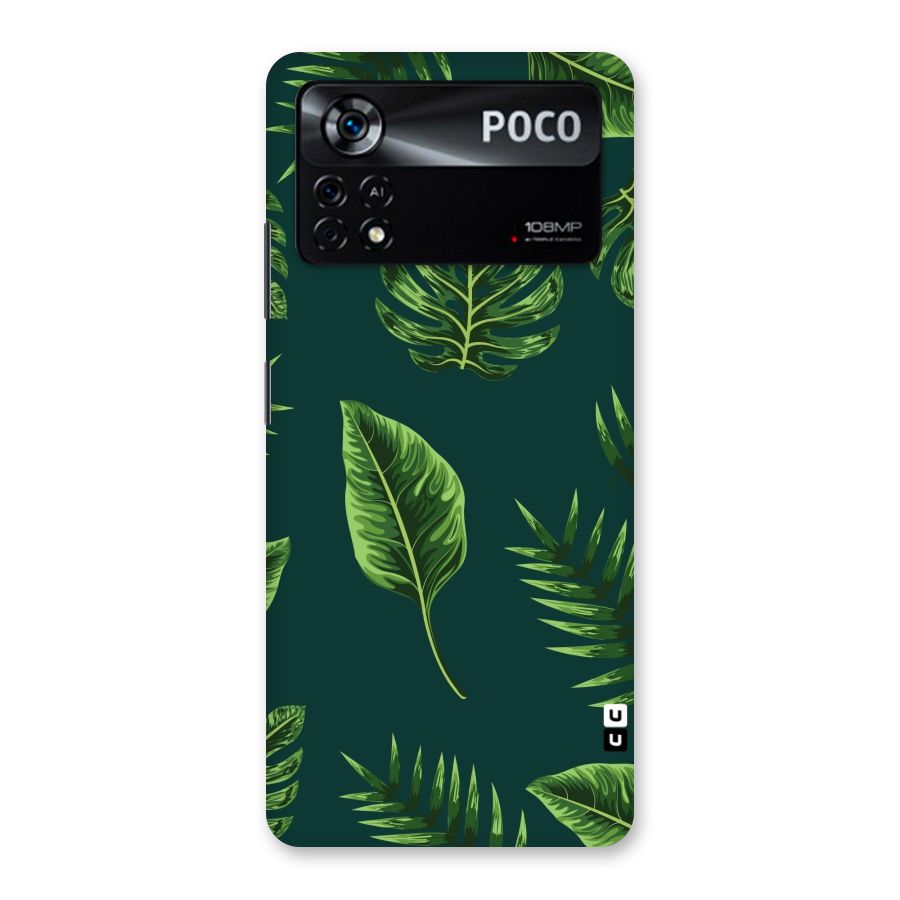 Green Leafs Back Case for Poco X4 Pro 5G