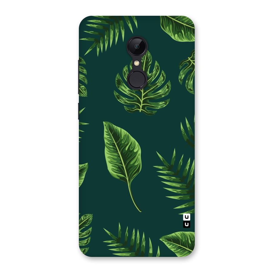 Green Leafs Back Case for Redmi 5