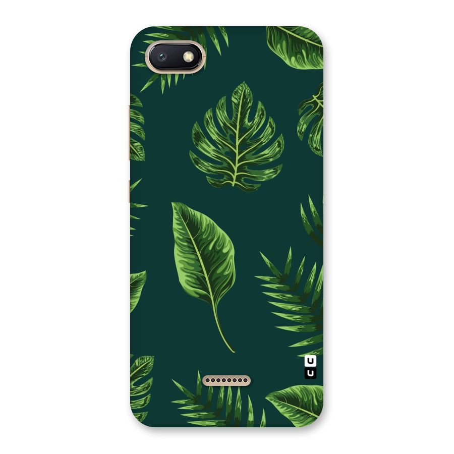 Green Leafs Back Case for Redmi 6A