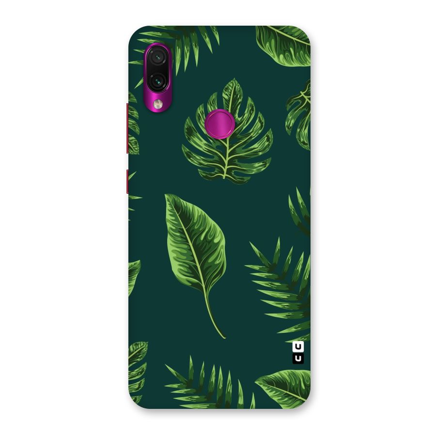 Green Leafs Back Case for Redmi Note 7 Pro