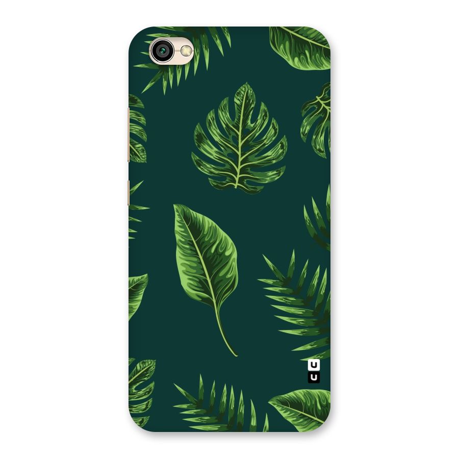Green Leafs Back Case for Redmi Y1 Lite
