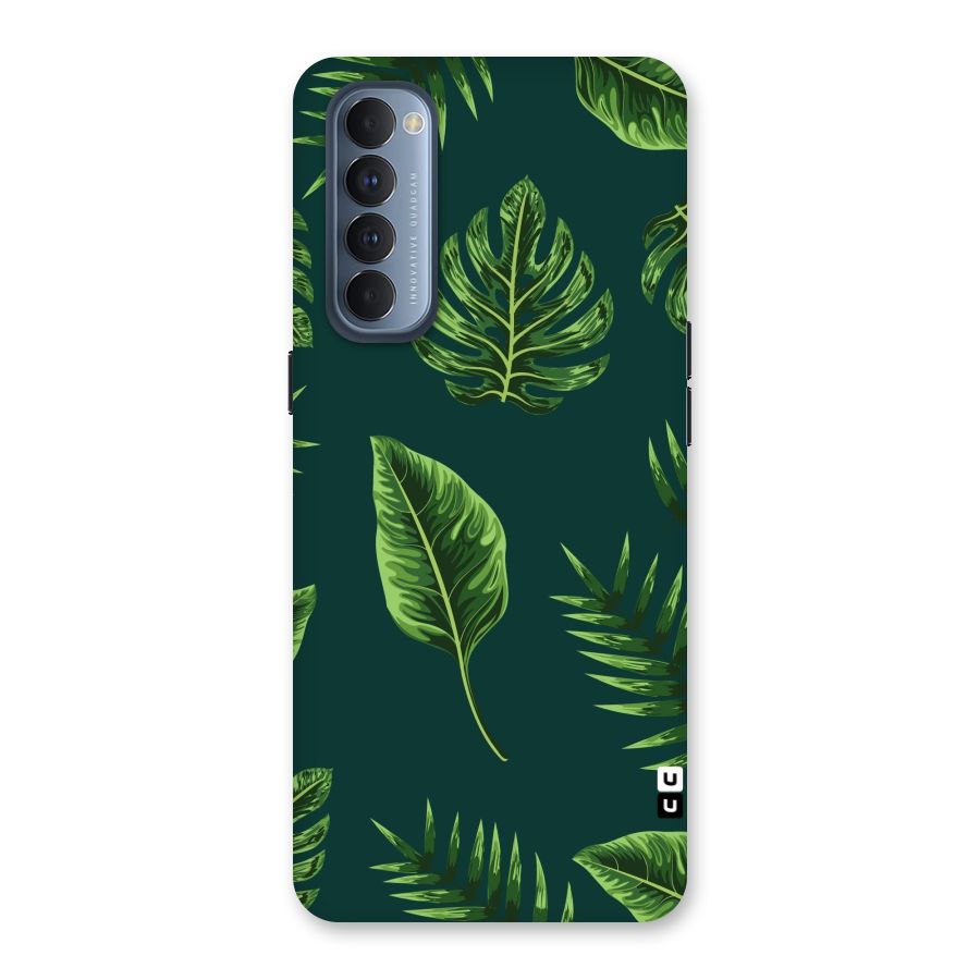Green Leafs Back Case for Reno4 Pro