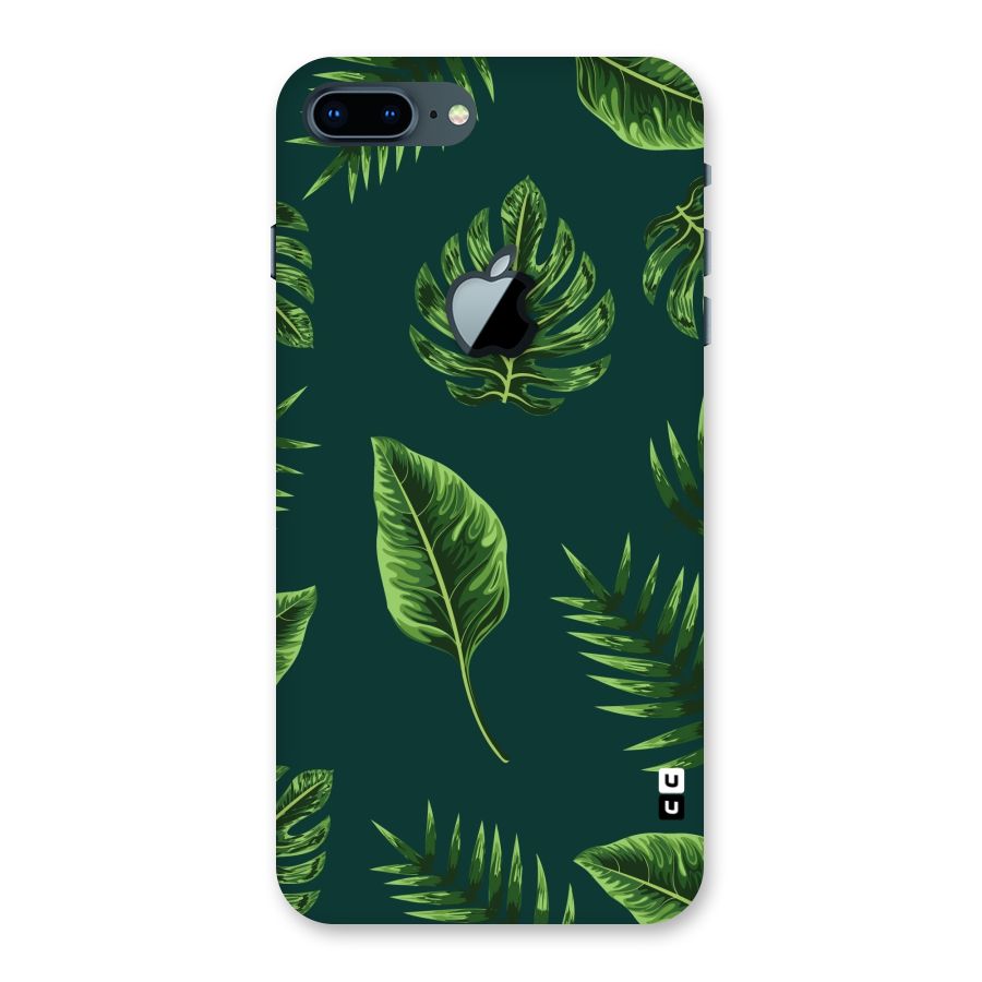 Green Leafs Back Case for iPhone 7 Plus Apple Cut