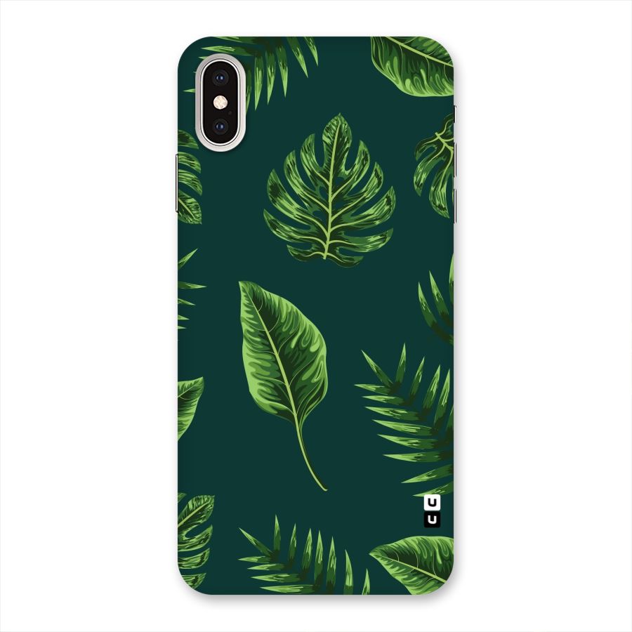 Green Leafs Back Case for iPhone XS Max