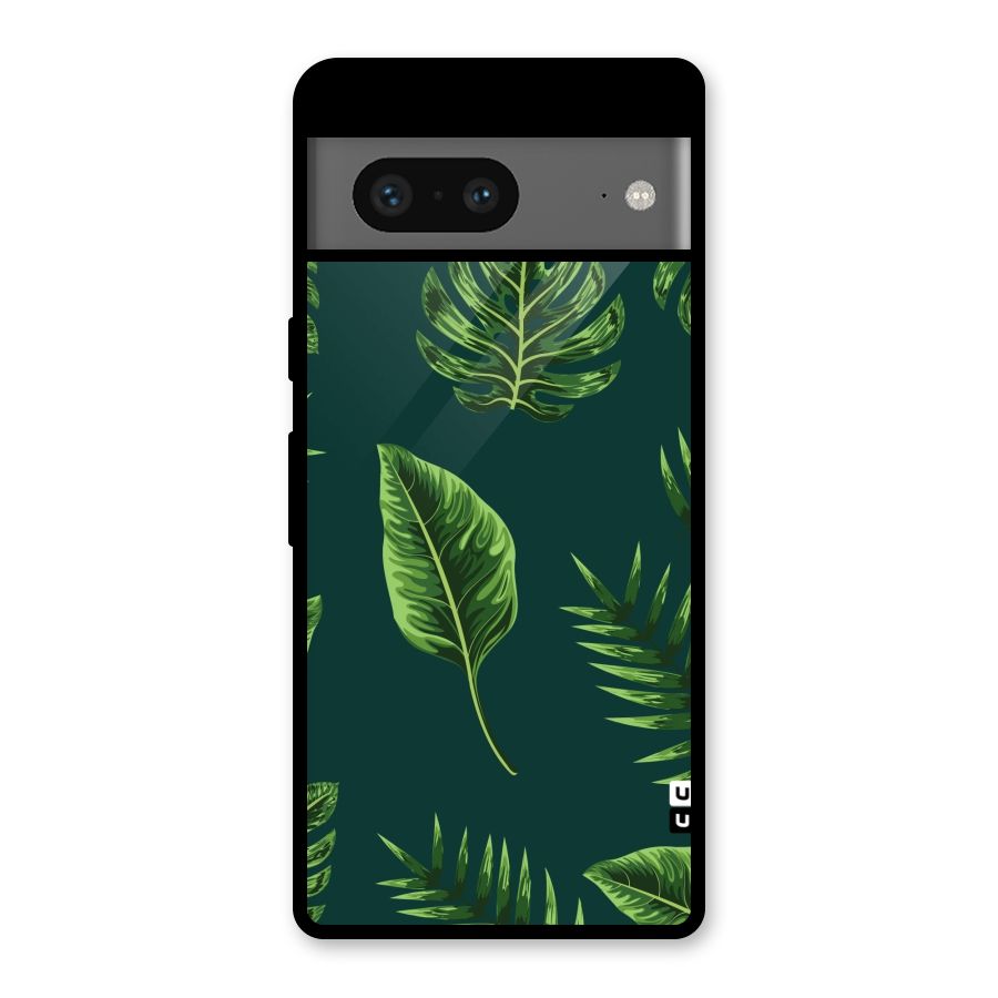 Green Leafs Glass Back Case for Google Pixel 7