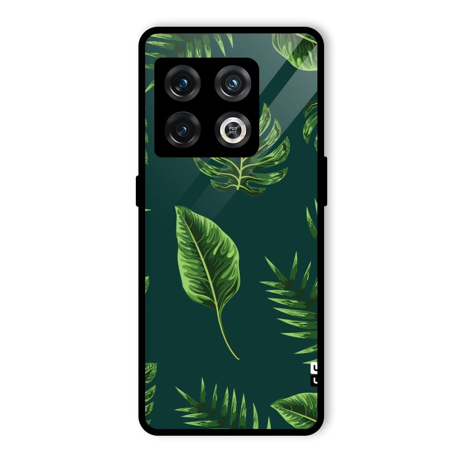 Green Leafs Glass Back Case for OnePlus 10 Pro 5G