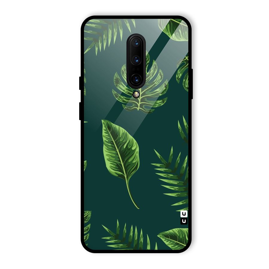 Green Leafs Glass Back Case for OnePlus 7 Pro
