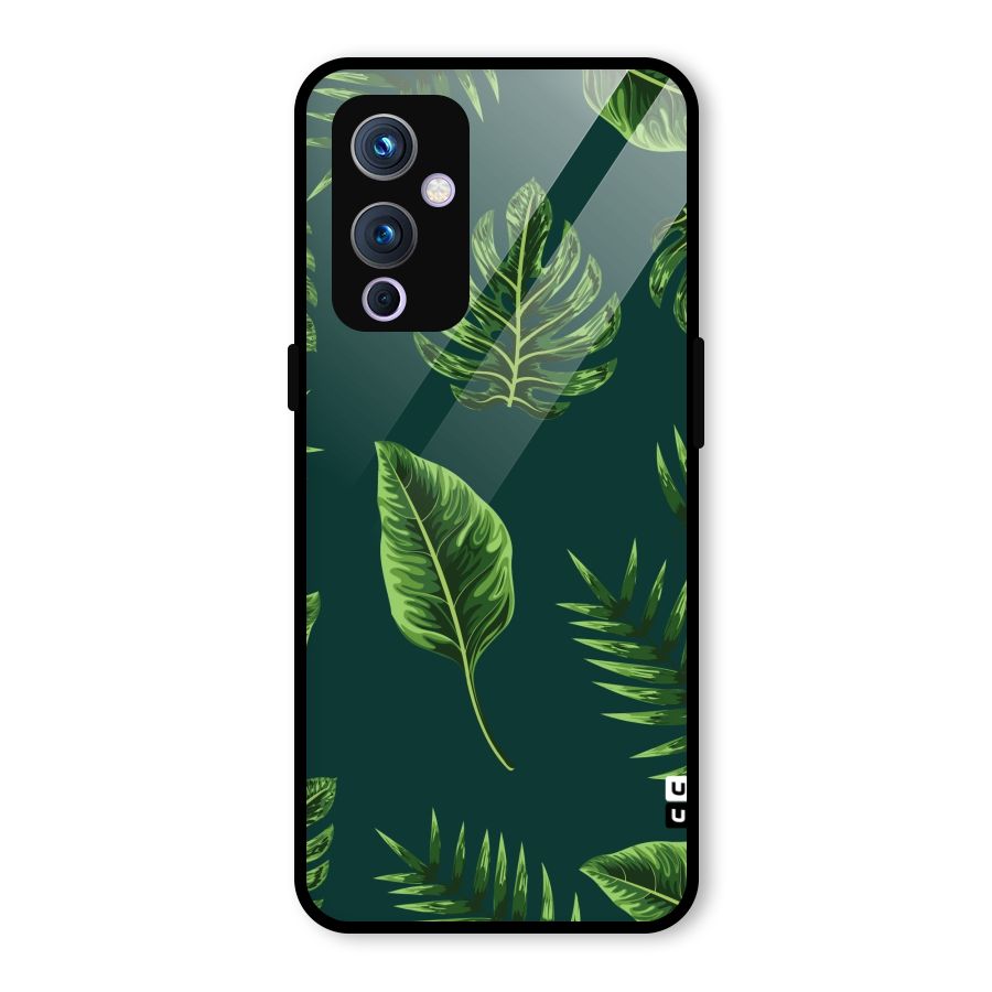 Green Leafs Glass Back Case for OnePlus 9