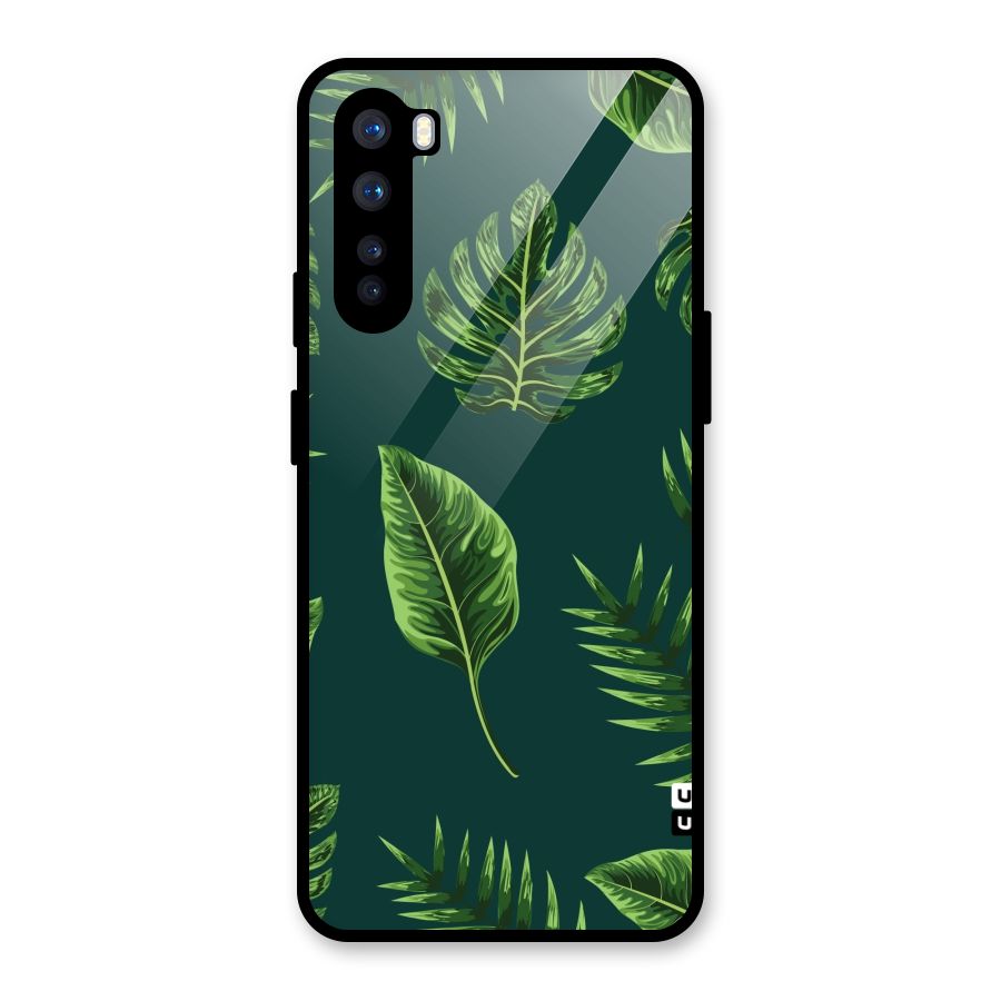 Green Leafs Glass Back Case for OnePlus Nord