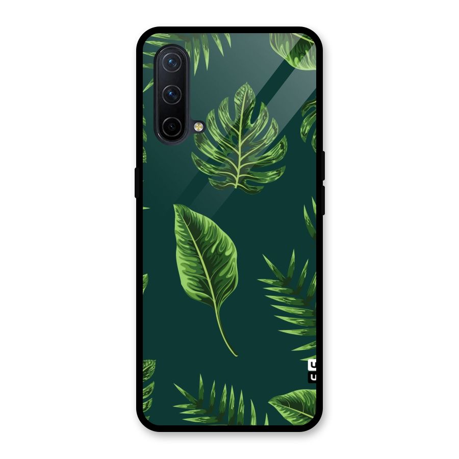 Green Leafs Glass Back Case for OnePlus Nord CE 5G