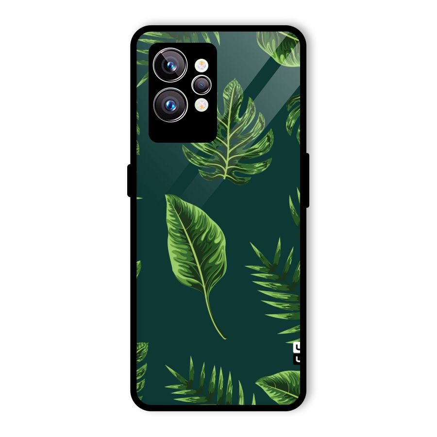 Green Leafs Glass Back Case for Realme GT2 Pro