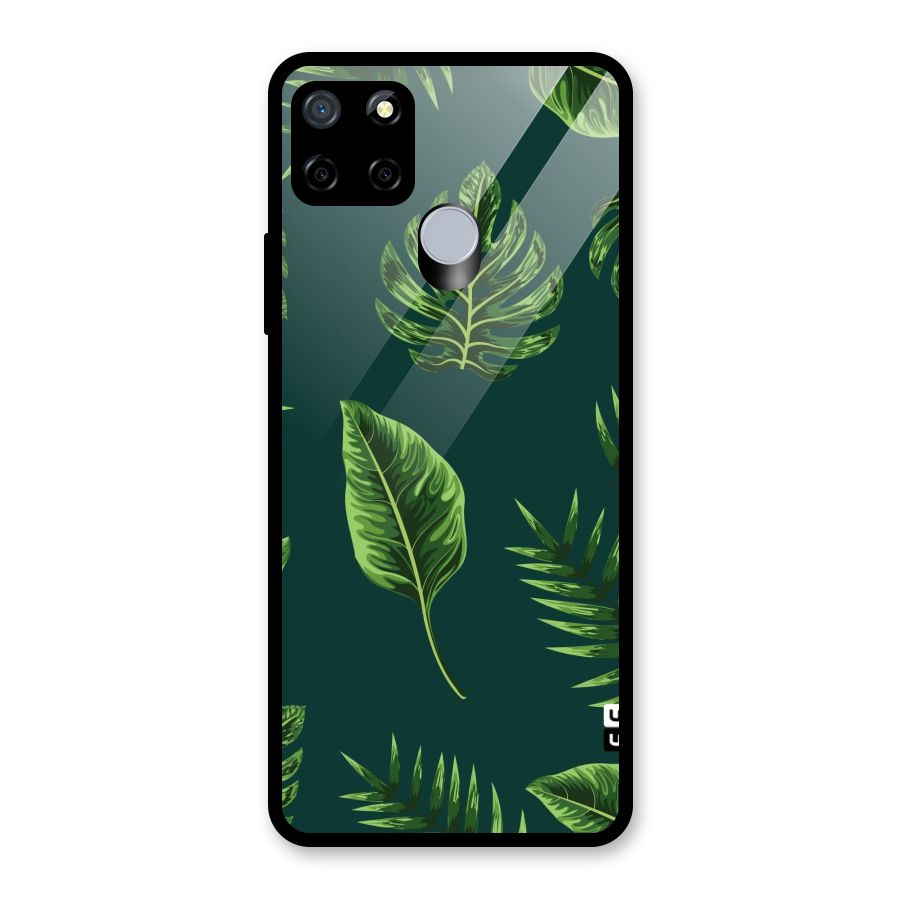 Green Leafs Glass Back Case for Realme Narzo 30A