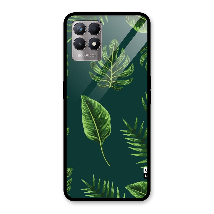 Green Leafs Glass Back Case for Realme Narzo 50