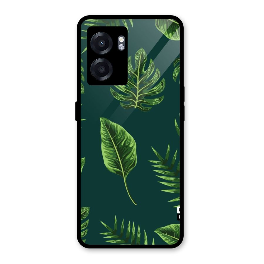 Green Leafs Glass Back Case for Realme Narzo 50 5G