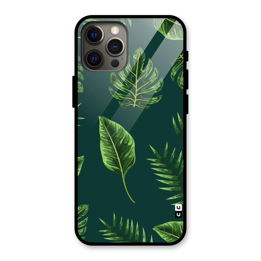 Green Leafs Glass Back Case for iPhone 12 Pro Max