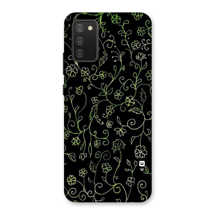 Green Leaves Back Case for Galaxy F02s