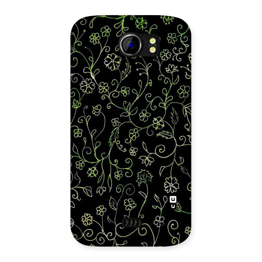 Green Leaves Back Case for Micromax Canvas 2 A110