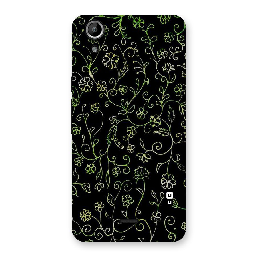 Green Leaves Back Case for Micromax Canvas Selfie Lens Q345