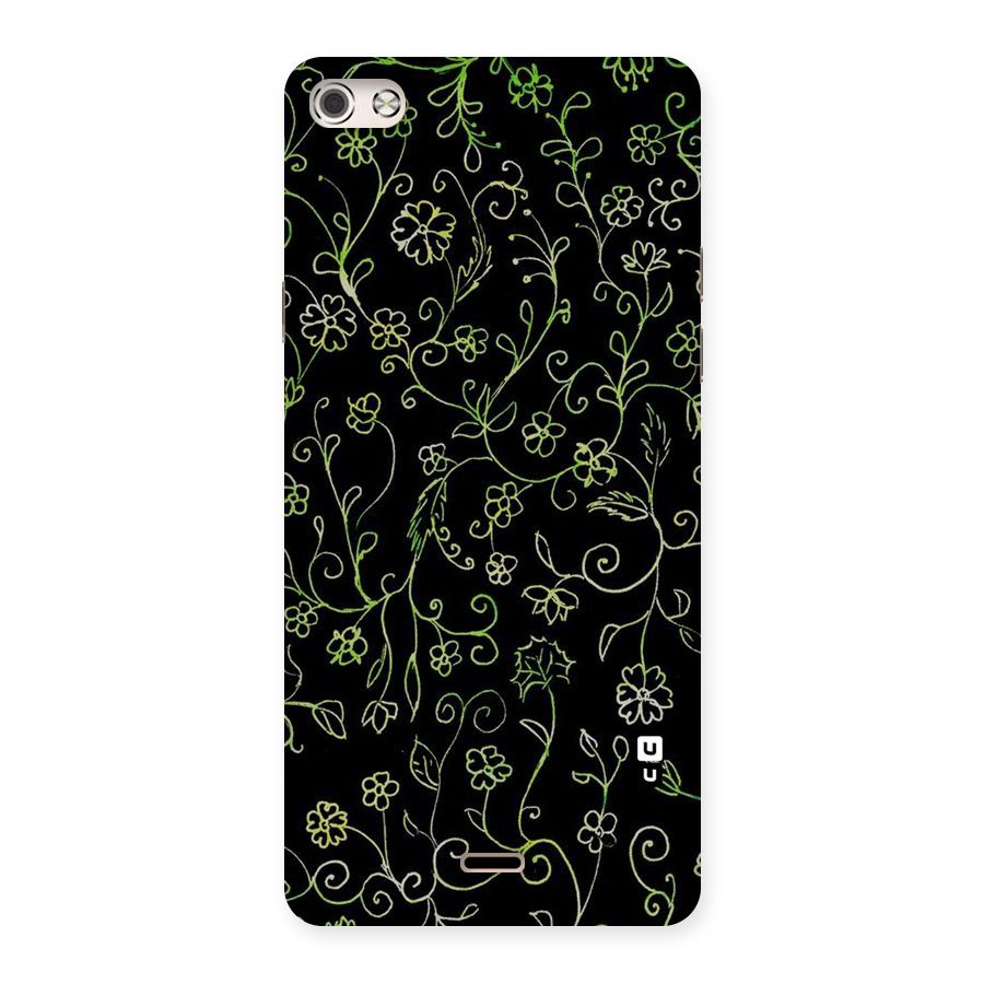 Green Leaves Back Case for Micromax Canvas Silver 5