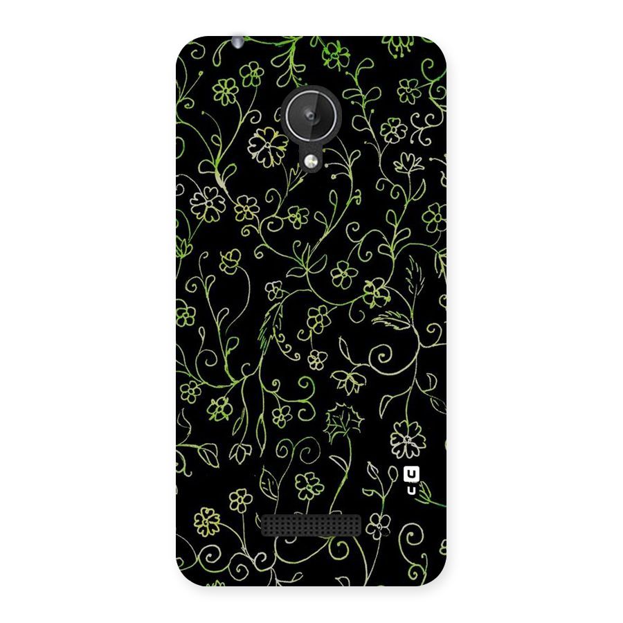 Green Leaves Back Case for Micromax Canvas Spark Q380