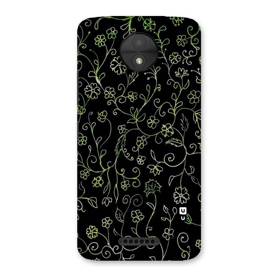 Green Leaves Back Case for Moto C