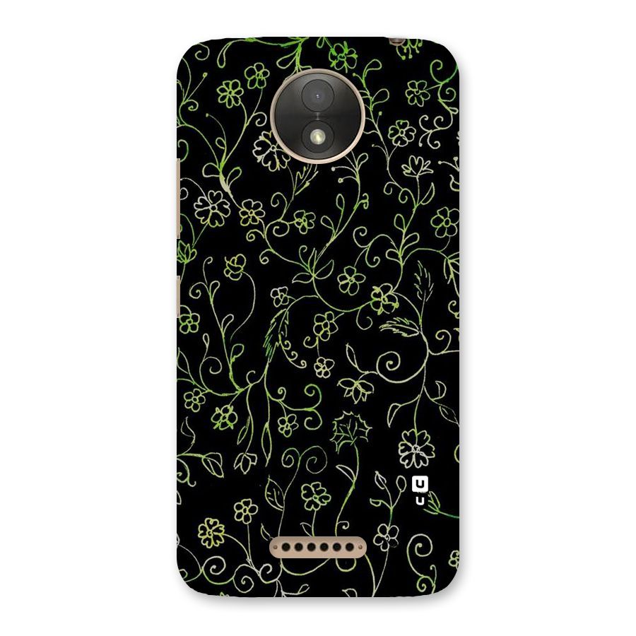Green Leaves Back Case for Moto C Plus