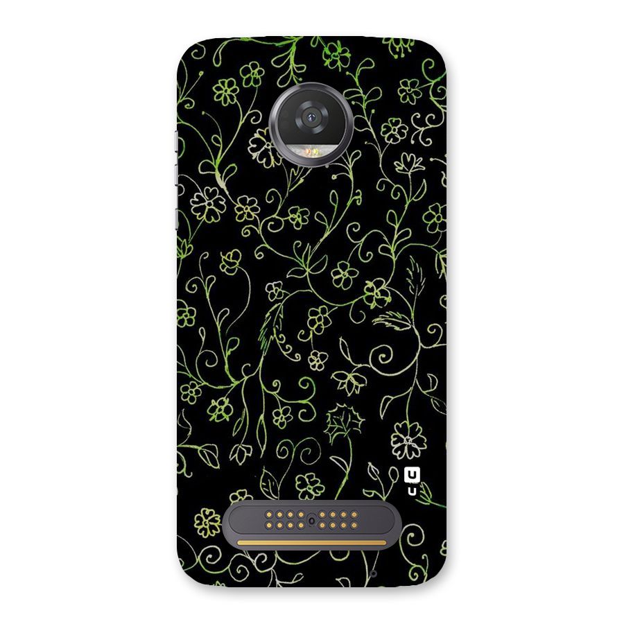 Green Leaves Back Case for Moto Z2 Play