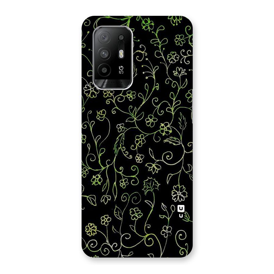 Green Leaves Back Case for Oppo F19 Pro Plus 5G
