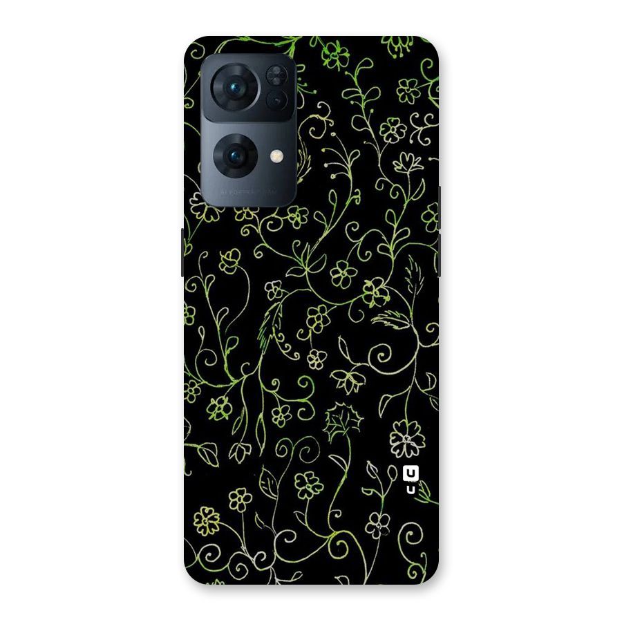 Green Leaves Back Case for Oppo Reno7 Pro 5G