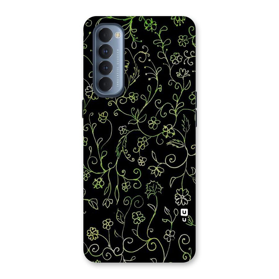 Green Leaves Back Case for Reno4 Pro