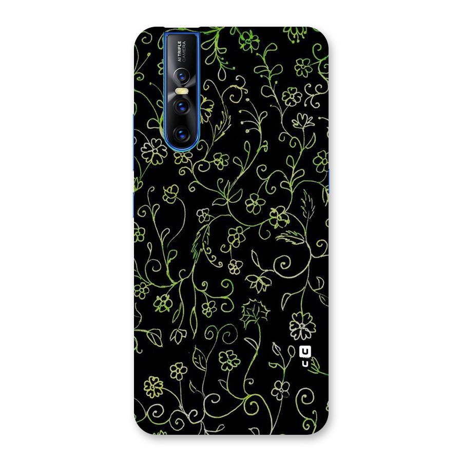 Green Leaves Back Case for Vivo V15 Pro