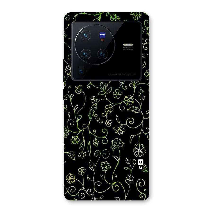 Green Leaves Back Case for Vivo X80 Pro