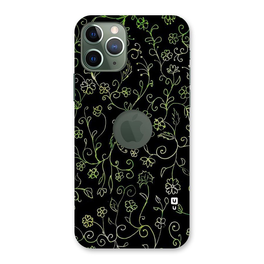 Green Leaves Back Case for iPhone 11 Pro Logo  Cut