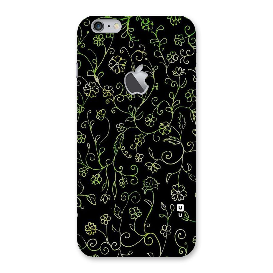 Green Leaves Back Case for iPhone 6 Plus 6S Plus Logo Cut