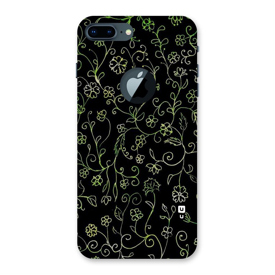 Green Leaves Back Case for iPhone 7 Plus Logo Cut