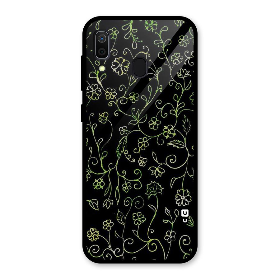 Green Leaves Glass Back Case for Galaxy A30